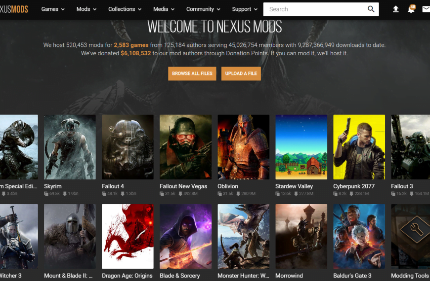 Popular Mods from Nexus: